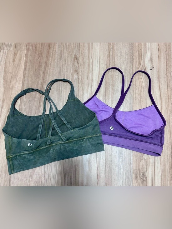 lululemon athletica Other - lululemon athletica Purple & Green Double Sports Bra Set